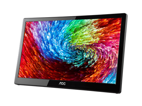 AOC 15.6in IPS Portable Full HD 1920x1080 USB-3.0 Powered Business Monitor