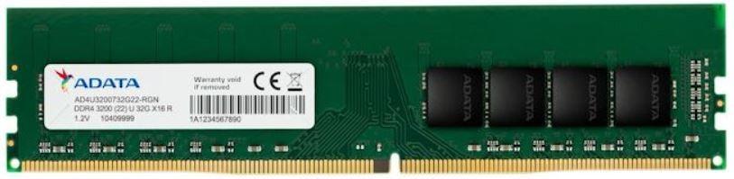 Adata 16GB DDR4 3200 PC4-25600 Desktop Memory [AD4U320016G22-RGN] - IT Warehouse