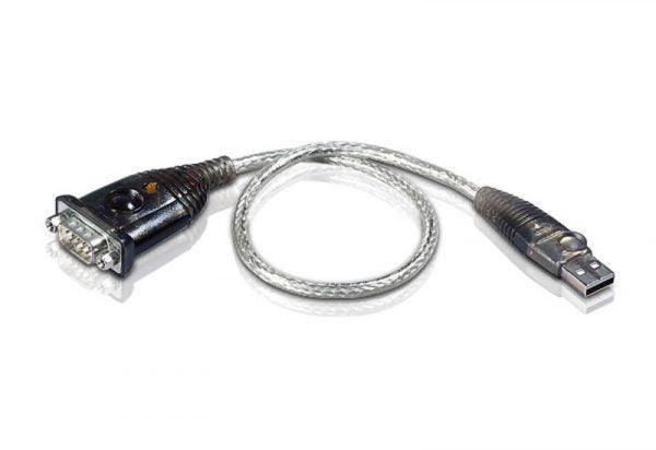 Aten Serial Converter USB To 1 Port RS232 Serial Converter With 35cm Cable - IT Warehouse