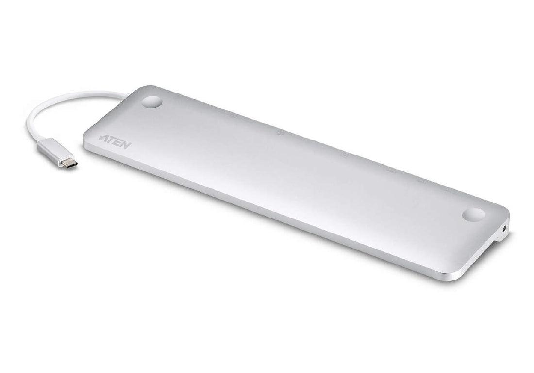 Aten USB-C MultiPort Dual View Dock With Power Pass-Through - IT Warehouse