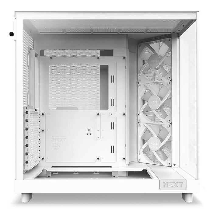NZXT H6 Flow (2023) Compact  Dual-chamber ATX Case - All White