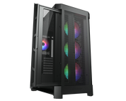 Cougar AIRFACE PRO RGB BLACK Airflow Gaming Case. 4x ARGB Fans, 360mm, USB-C