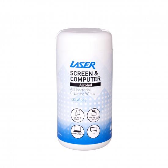 LASER CLEAN 100 ALCOHOL CLEANING WIPES