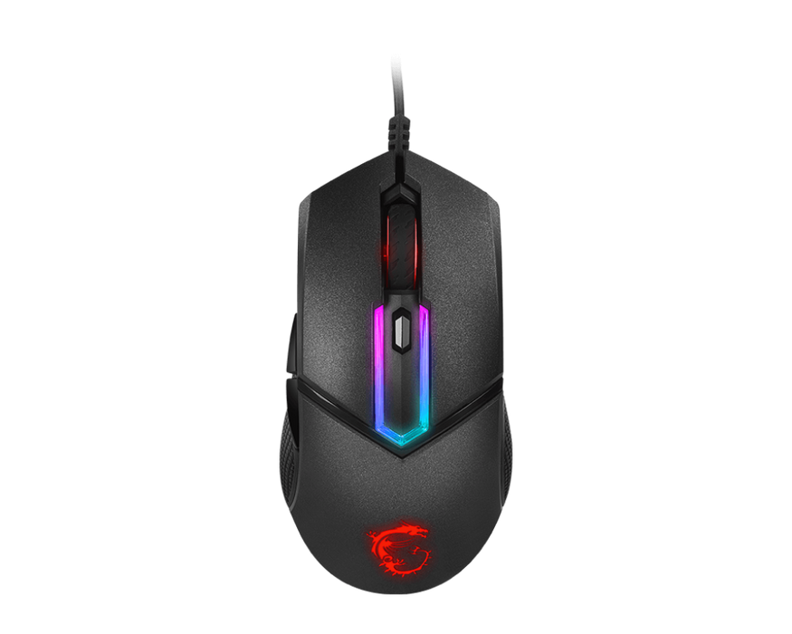 MSI Clutch GM30 Wired RGB Optical Gaming Mouse - Black