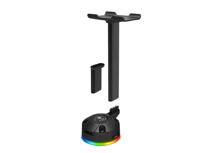 Cougar Bunker-S RGB Headset Stand Dual Mode RGB Lighting - IT Warehouse