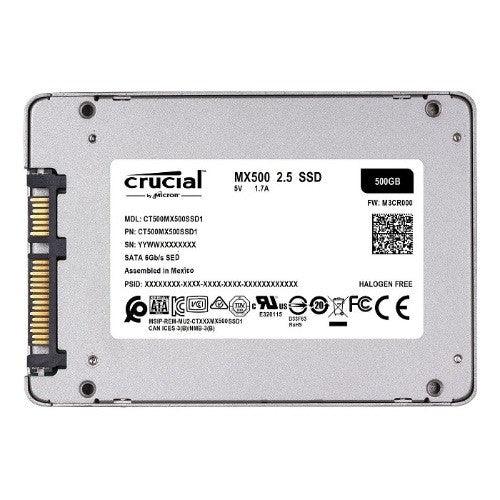 Crucial MX500 500GB 3D NAND SATA 6GBps 2.5in SSD 560MB/s 510MB/s - IT Warehouse