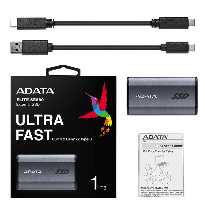 ADATA Elite SE880 1TB External Portable SSD