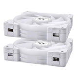 Thermaltake SWAFAN EX14 ARGB 140mm Magnetic PWM Fan White - 3 Pack