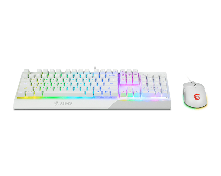 MSI Vigor GK30 RGB Gaming Keyboard & Mouse White