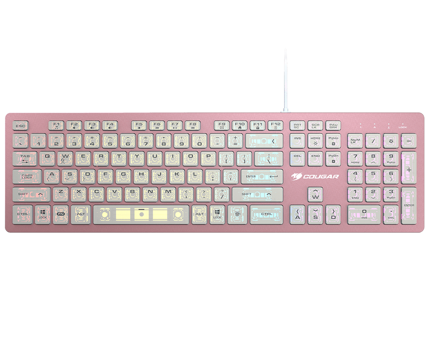 Cougar Vantar AX Pink RGB Aluminum Keyboard Scissor Switch