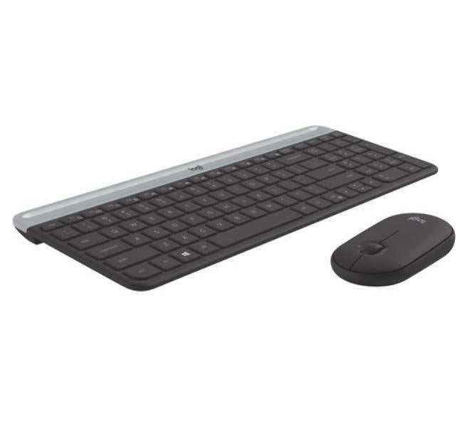 Logitech Slim Wireless Keyboard and Mouse Combo MK470 Graphite - IT Warehouse