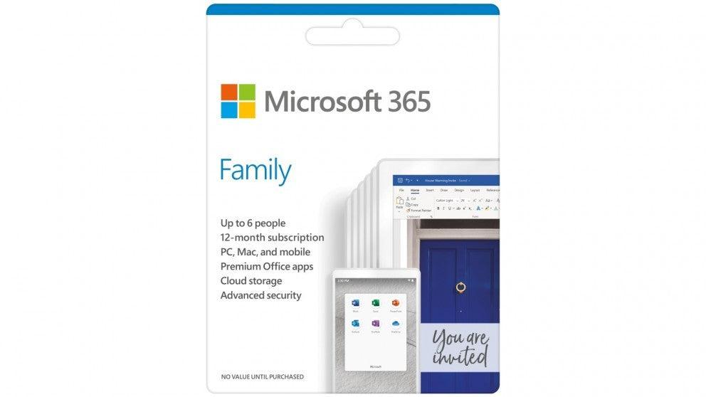 Microsoft Office 365 Family 1 Year-6 Users - IT Warehouse
