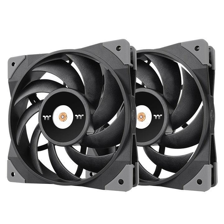 ThermalTake Toughfan 120mm PWM High Static 2000RPM Black Twin Pack - IT Warehouse