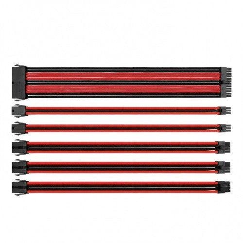 ThermalTake TTMod PSU Sleeved Cables Red/Black - IT Warehouse