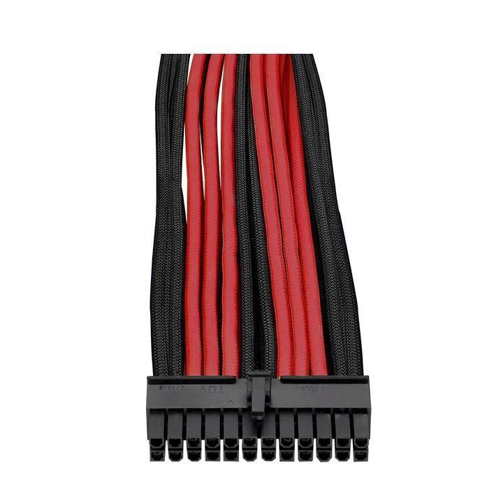 ThermalTake TTMod PSU Sleeved Cables Red/Black - IT Warehouse
