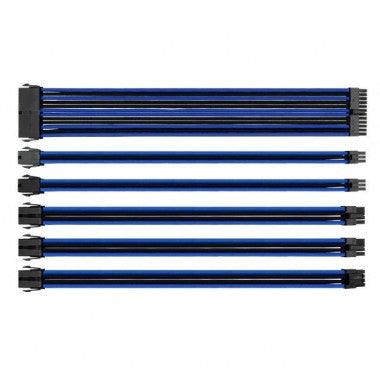 ThermalTake TTMod Sleeved PSU Extension Cable Blue/Black - IT Warehouse