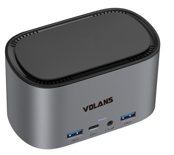 Volans VL-UCTDMD Aluminium 12-in-1 USB-C Docking Station With M.2 - IT Warehouse