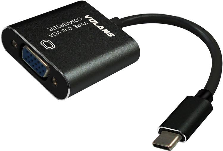 Volans VL-UCVG Aluminium USB Type-C To VGA Converter - IT Warehouse